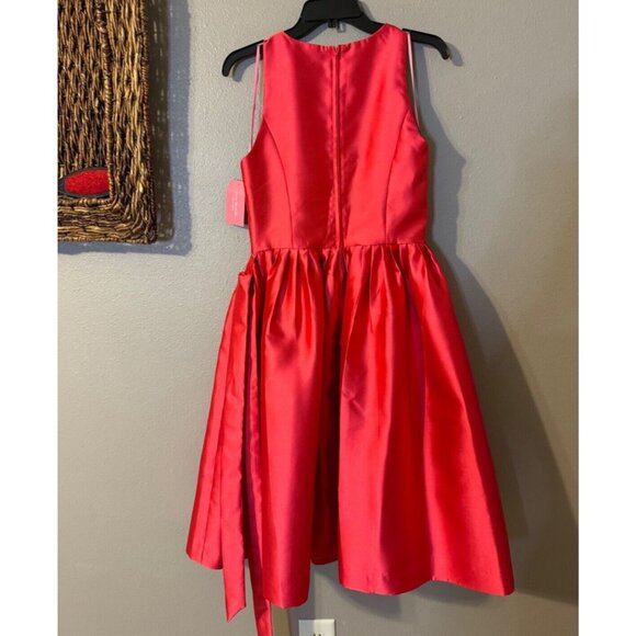 Isaac Mizrahi 10 Red A Line Pocket Dress Sleeveless Career Church Party $159 NWT - Picture 11 of 13